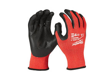 Рукавиці робочі MILWAUKEE, з опором порізам 3/C рівня, розмір 8/M, (12шт)