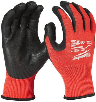 Рукавиці робочі MILWAUKEE з опором порізам 3 рівня, 9/L