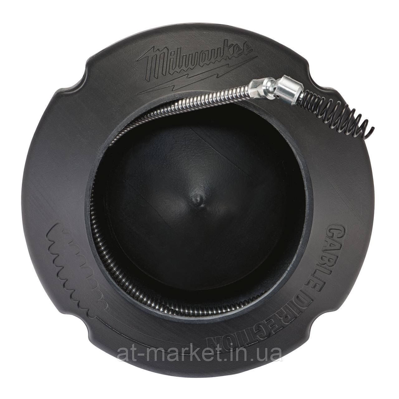Тросик для прочистої машини 8 мм x 7.6м spiral, pivot bulb auger + барабан