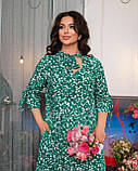 Літня сукня з довгими рукавами розміри 52,54,56,58, фото 3