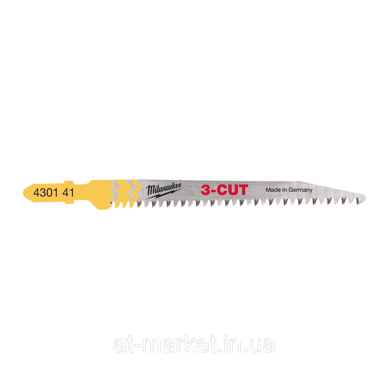 Полотна для лобзіка T234X 3CUT MILWAUKEE, 91мм/ крок зуба 2,5мм , (5шт), (деревина, чистий різ)
