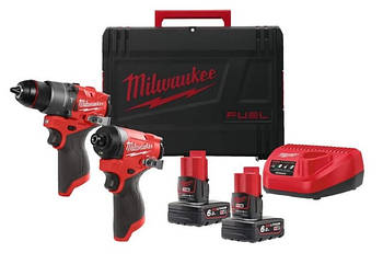 Набір з 2х інструментів безщіткових акумуляторних MILWAUKEE M12 FPP2A2-602X