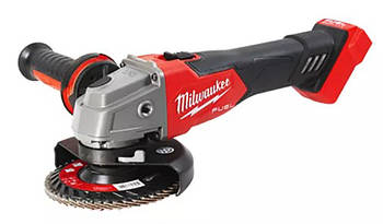 Шліфмашина кутова акумуляторна MILWAUKEE, M18 FSAG125X-0, діаметр 125мм (+захисний кожух, затискна гайка, ключ, опорна гайка, ан