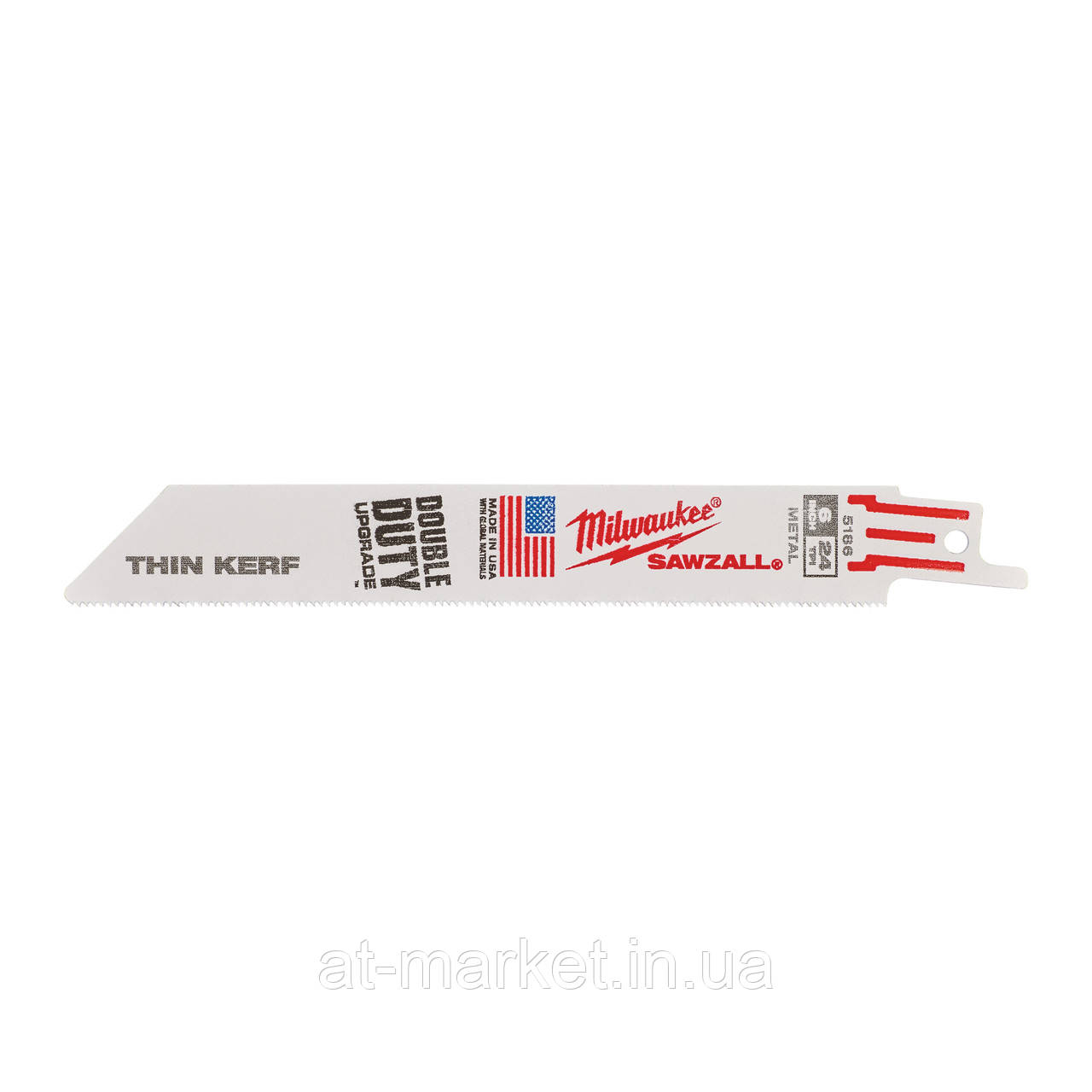 Полотно для шаб. пили THIN KERF MILWAUKEE, 150 мм/ крок зуба 1,0 мм, (5 шт.), (метал)