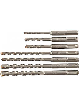 Набір бурів Бур SDS+ CONTRACTOR(5/5/6/8х110, 6/8/10/12х160) (7 од) пластиковий бокс