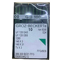 UY128GAS/1280/149X3 60 SES Groz-Beckert иглы для промышленных швейных машин, трикотаж