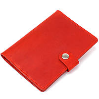 Стильный матовый кожаный тревел-кейс Shvigel 16519 Красный органайзер для карток билетов документов