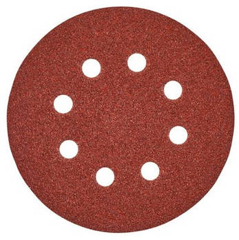 Круг шліфувальний 8 отв. MILWAUKEE, Ø125 мм, зерно 60, (5 шт.)