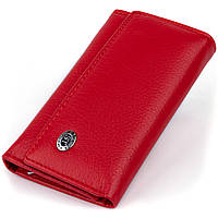 Ключница-кошелек женская ST Leather 19222 Красная стильный кошелек бумажник для женщин