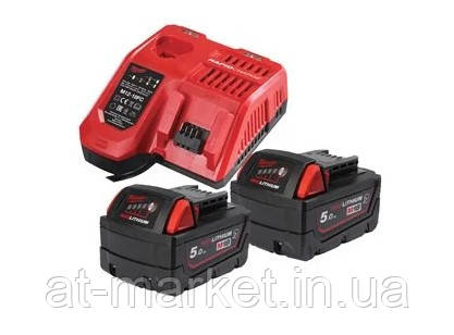 Енергокомплект M18 NRGCR-502 (В5 2шт; з/у M12-18FC) MILWAUKEE 4932479831