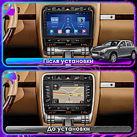 Al Штатная магнитола для Porsche Cayenne I (955) 2002-2007 экран 9" 6/128Gb 4G Wi-Fi GPS Top Android