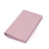 Візитниця-книжка ST Leather 19220 Рожевий стильний гаманець-шум для жінок