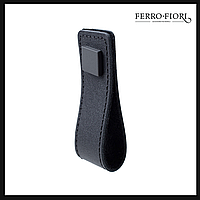 Ручка-капля мебельная Ferro Fiori D2 кожа цвет черный