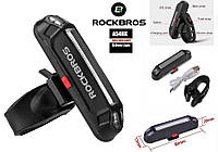 ROCKBROS A54BK Яркий задний велосипедный фонарь мигалка (100LM, 500mAh, USB, 6 Режимов)