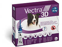 Вектра 3D Vectra 3D Ceva капли от блох, клещей, комаров для собак весом от 10 до 25 кг, 3 пипетки