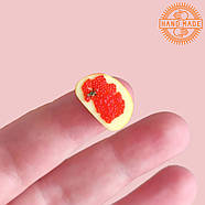 Лялькова їжа "Бутерброд з червоною ікрою" Hand Made Nestwood 1 шт, фото 3