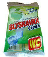 Корзинка+средство для унитаза Blyskavka запах "Зеленное яблоко"
