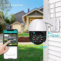 Уличная Камера видеонаблюдения PTZ WiFi Outdoor Camera ICSEE 3MP | WiFi Видеокамера bs