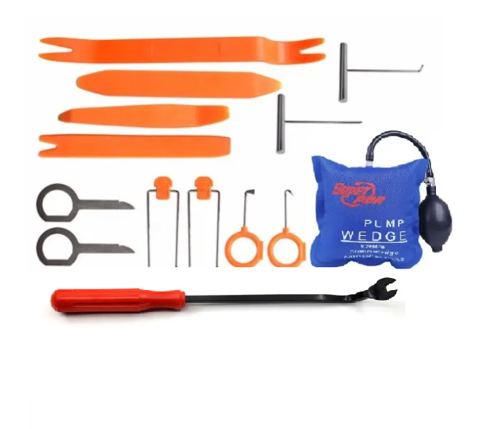 Набір інструментів для розбирання салону авто з повітряним клином