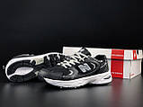 Чоловічі кросівки New Balance 530 сіточка літні спортивні повсякденні чорно-білі, фото 6