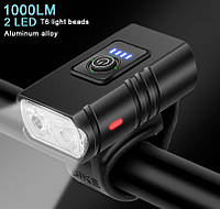 Велосипедный фонарь аккумуляторный USB светодиодный перезаряжаемый Bike Light BK-02