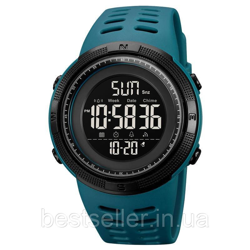 Годинник спортивний водонепроникний 5 АТМ Skmei 1251 LAKE BLUE (МОЖНО ПЛАВУВАТИ)!