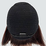 Красива натуральна перука каре Katie HH, колір баклажанний / темно-червоний відтінок, фото 8