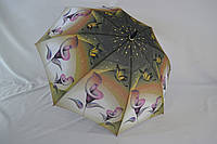 Жіноча парасолька тростина з літніми візерунками від фірми "Lantana".