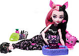 Лялька Монстер Хай Дракулаура Monster High Draculaura Creepover Party Doll Піжамна вечірка HKY66 Mattel Оригинал, фото 5