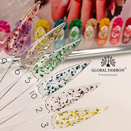 Гель із сухоцвітами Global Fashion Flower Fairy Gel, 5г