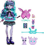 Лялька Монстер Хай Твайла Monster High Twyla Doll Піжамна вечірка Creepover Party HLP87 Mattel Оригінал, фото 3