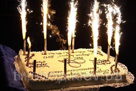 Свічки-феєрверк 6 шт 20 см, фото 1