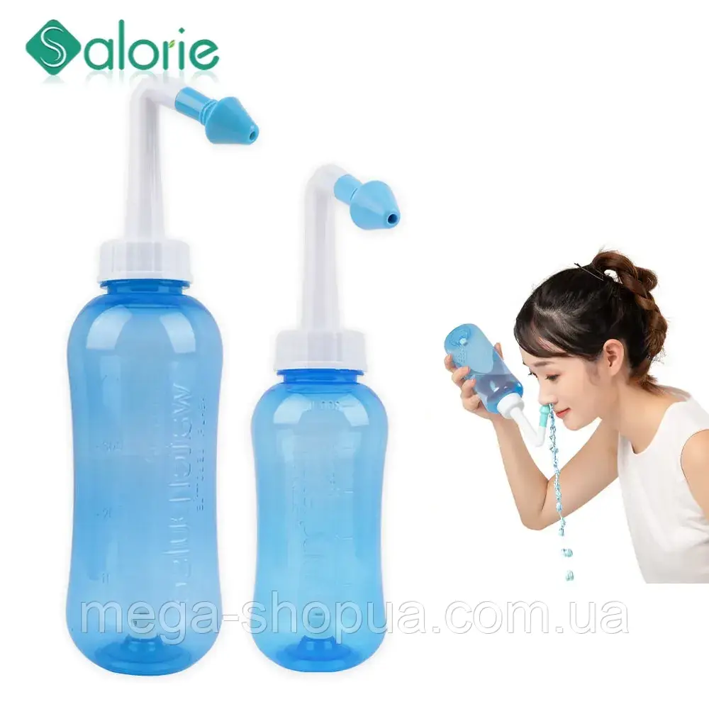 Іригатор для промивання носа "Зозуля" 500 мл (дитяча та доросла насадка). Система для промивання носа