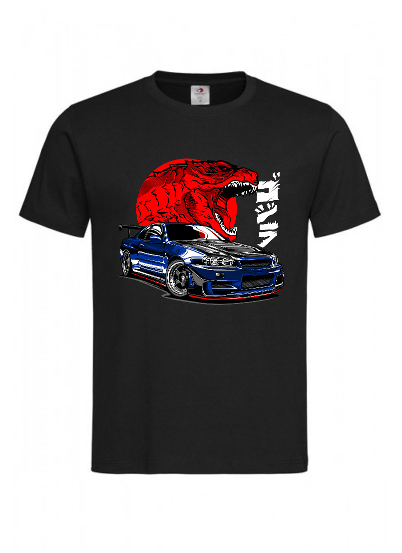 Футболка з принтом GTR R34