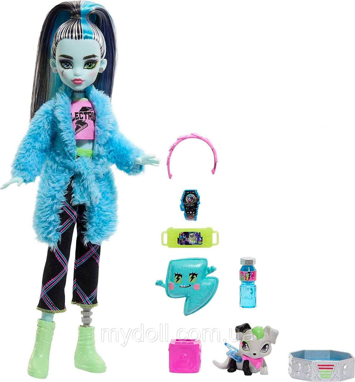 Лялька Монстер Хай Френкі Штейн Monster High Frankie Stein Doll Піжамна вечірка Creepover Party HKY68 Оригінал