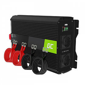 Перетворювач напруги 12V на 220 V 2000 W/4000W Green Cell INVGC10