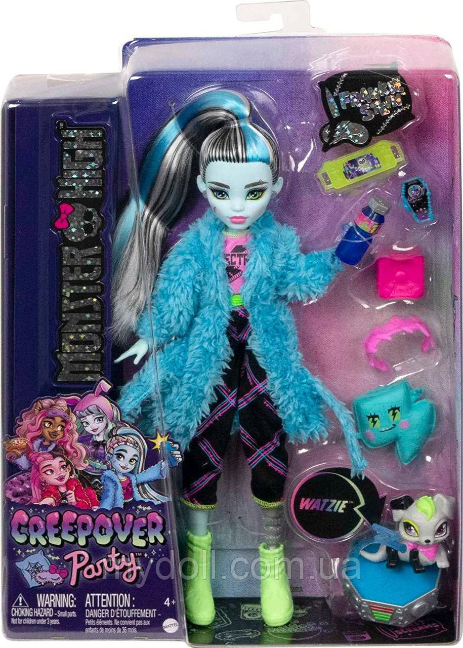 Лялька Монстер Хай Френкі Штейн Monster High Frankie Stein Doll Піжамна вечірка Creepover Party HKY68 Оригінал
