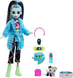 Лялька Монстер Хай Френкі Штейн Monster High Frankie Stein Doll Піжамна вечірка Creepover Party HKY68 Оригінал, фото 2