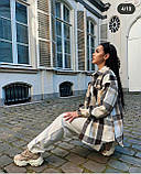 Жіноча стильна тепла сорочка Larionoff у клітку новинка 2023, фото 6