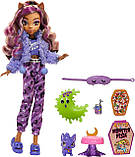 Лялька Монстер Хай Клодін Вульф Monster High Clawdeen Wolf Doll Піжамна вечірка Creepover Party HKY67 Оригінал, фото 2