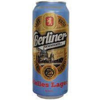 Berliner Geschichte Helles Lager, 0,5 л, Берлінер, Пиво світле, фільтроване, з/б