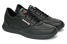 Чоловічі кросівки великих розмірів з натуральної шкіри RBK C85 Black Matt р. 46 47 48 49 50