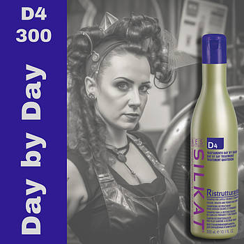 Шампунь з пшеничним протеїном для відновлення Silkat Ristrutturante D4 300 мл