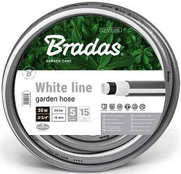 Шланг для поливу п'ятишаровий BRADAS WHITE LINE 3/4" 20м