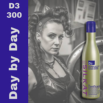 Тонізуючий шампунь для всіх типів волосся з протеїнами Silkat (Сілкат) Tonificante D3 300 мл