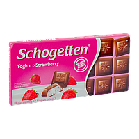 Шоколад "Schogetten Yoghurt-Strawberry" ( Шогеттен клубника с йогуртом) Германия, 100г - фото 3 - id-p262919340