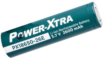 Акумулятор Li-ion Power-Xtra 18650 2600mAh 3.7V, Green