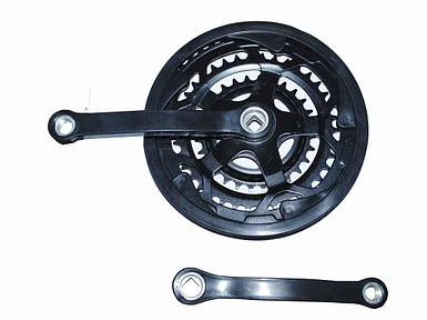 Зірка ведуча в зборі 26 чорна 28/38/48Т ТМ КОЛЕСО