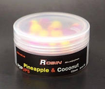 Наживка бойл, Robin Pop-Ups, розмір 10мм, Ананас-Кокос (Pineapple-Coconut)