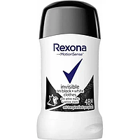 Дезодорант-стик женский Rexona Invisible Black+White Clothes, 40мл.